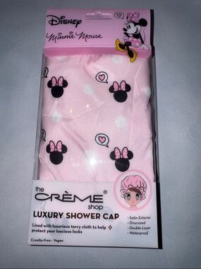 The Crème Shop Disney Minnie Mouse Pink Luxury Shower Cap